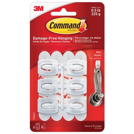 Bsc Preferred 3M 17006 Command Hooks and Strips, 6PK BUY00022764